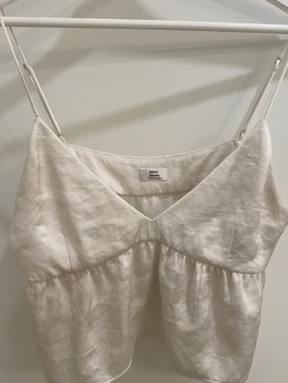 Little Moon Satin Camisole (Cream/Off-White) * Size: M